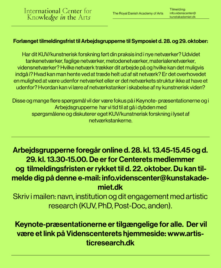 arbejdsgrupperForlængetTilmeldingsfrisk